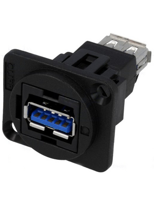 Cliff - CP30205N - USB Adapter in XLR Housing 2 x USB 3.0 A, CP30205N, Cliff