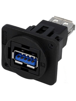 Cliff - CP30205NX - USB Adapter in XLR Housing 2 x USB 3.0 A, CP30205NX, Cliff