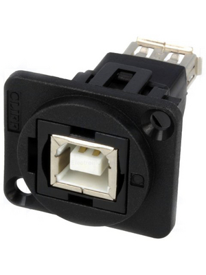 Cliff - CP30207N - USB Adapter in XLR Housing 1 x USB 2.0 B, 1 x USB 2.0 A, CP30207N, Cliff