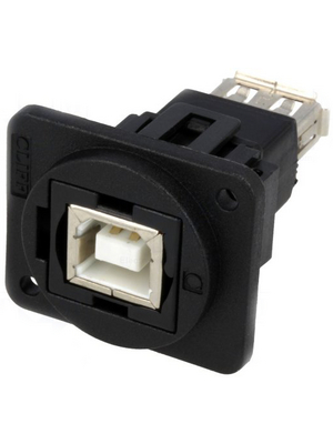 Cliff - CP30207NX - USB Adapter in XLR Housing 1 x USB 2.0 B, 1 x USB 2.0 A, CP30207NX, Cliff