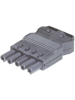 Wieland - GST18I5S B1 ZR1 SW - Socket straight socket L3-N-PE Screw Connection, GST18I5S B1 ZR1 SW, Wieland