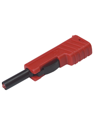 SKS Kontakttechnik - SLS 200 RED - Safety plug ? 4 mm red CAT I N/A, SLS 200 RED, SKS Kontakttechnik