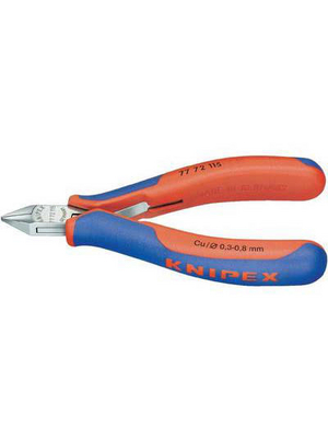 Knipex - 77 72 115 - Side-cutting pliers small bevel, 77 72 115, Knipex