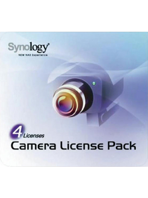 Synology - 4X CAMERA PACK - Licence for 4 additional IP cameras, 4X CAMERA PACK, Synology