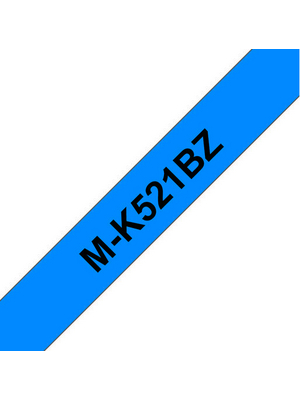 Brother - MK-521 - Label tape 9 mm black on blue, MK-521, Brother
