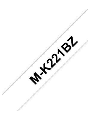 Brother - MKE-221BZ - Label tape 9 mm black on white, MKE-221BZ, Brother