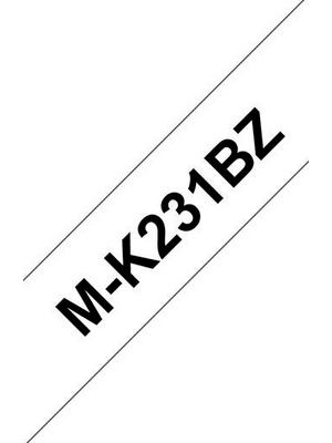 Brother - MKE-231BZ - Label tape 12 mm black on white, MKE-231BZ, Brother