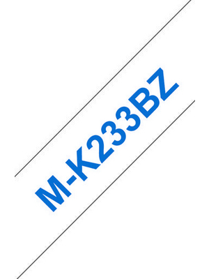 Brother - MKE-233BZ - Label tape 12 mm blue on white, MKE-233BZ, Brother