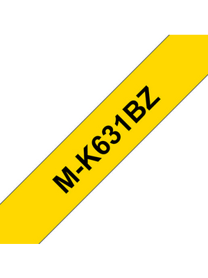 Brother - MKE-631BZ - Label tape 12 mm black on yellow, MKE-631BZ, Brother