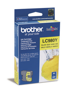 Brother - LC-980Y - Ink LC-980Y yellow, LC-980Y, Brother