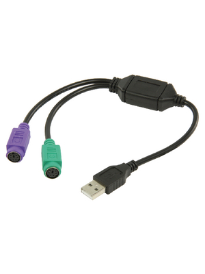 Valueline - VLCP60830B03 - USB to PS/2 converter cable, VLCP60830B03, Valueline