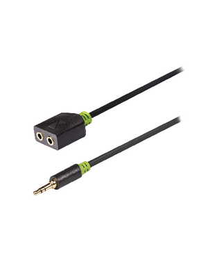 Koenig - KNA22100E02 - Audio cable 0.20 m anthracite, KNA22100E02, K?nig