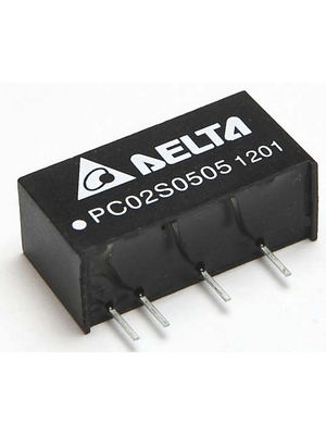 Delta-Electronics - PC02S0515A - DC/DC converter 4.5...5.5 VDC 15 VDC, PC02S0515A, Delta-Electronics