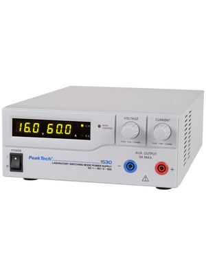 PeakTech - PeakTech 1530 - Laboratory Power Supply 1 Ch. 16 VDC 60 A, Programmable, PeakTech 1530, PeakTech