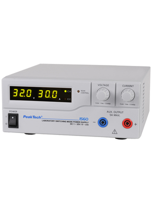 PeakTech - PeakTech 1560 - Laboratory Power Supply 1 Ch. 32 VDC 30 A, Programmable, PeakTech 1560, PeakTech