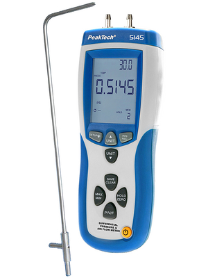 PeakTech - PeakTech 5145 - Differential Pressure Meter 0...50 hPa, PeakTech 5145, PeakTech