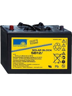 Exide - SB12/60 A - Lead-acid battery 12 V 60 Ah, SB12/60 A, Exide