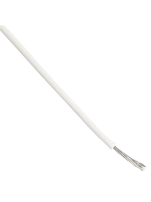 Alpha Wire - 2932 WH - Hook-Up Wire ThermoThin, 0.032 mm2 Nickel-plated copper ECA Fluoropolymer, 2932 WH, Alpha Wire
