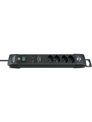Brennenstuhl - 1155002374 - Outlet strip, 1 Switch / Over Voltage Protection, 4xType 13, 1.8 m, Type 12, 1155002374, Brennenstuhl
