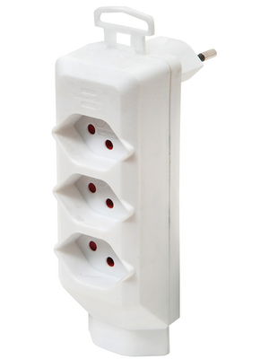 Brennenstuhl - 1507922121 - Plug-in power strip white 10 A/230 VAC Typ 12, 1507922121, Brennenstuhl