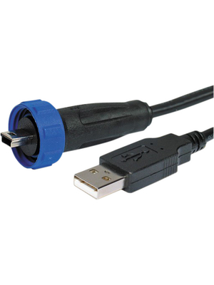 Bulgin - PX0441/4M50 - USB Connector USB A / mini-USB BP, PX0441/4M50, Bulgin