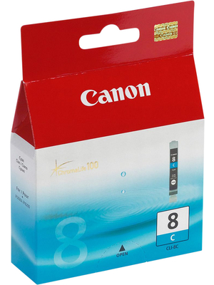 Canon Inc - 0621B001 - Ink CLI-8C Cyan, 0621B001, Canon Inc