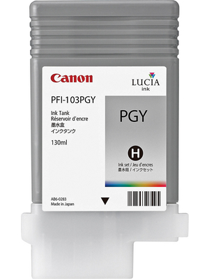 Canon Inc - PFI-103PGY - Ink PFI-103PGY photo grey, PFI-103PGY, Canon Inc