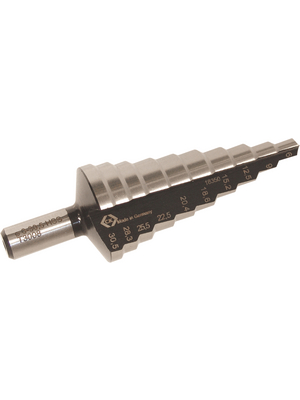 C.K Tools - T3008 - Step drill 6-9-12.5-15.2-18.6-20.4-22.5-25.5-28.3-30.5mm, T3008, C.K Tools