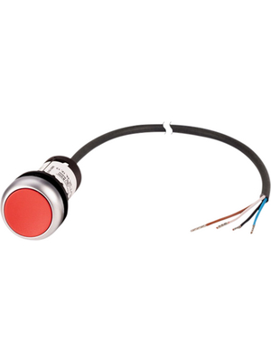 Eaton - C22-DR-R-K01-P65 - Pushbutton flush, 1 break contact (NC), 4-wire cable, C22-DR-R-K01-P65, Eaton
