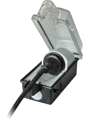 Elbro - K224727 - Lockable socket N/A black-transparent Switzerland, Type 12 L + N + PE, K224727, Elbro