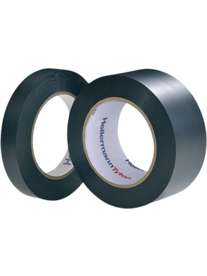 HellermannTyton - HTAPE-FLEX1000+50X33 PVC BK - PVC Insulation Tape black 50 mmx33 m, HTAPE-FLEX1000+50X33 PVC BK, HellermannTyton