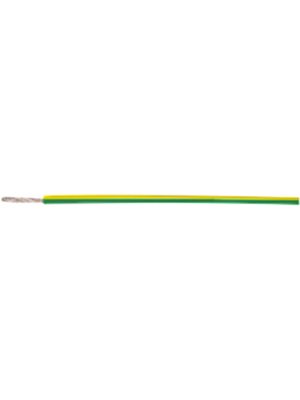 Helukabel - 23413 - Stranded wire, Halogen-Free, 0.75 mm2, green-yellow Stranded tin-plated copper wire Silicone, 23413, Helukabel