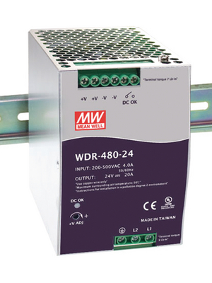 Mean Well - WDR-480-24 - Switched-mode power supply / 20.0 A, WDR-480-24, Mean Well