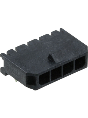Molex - 43650-0400 - Male connector single row 90 Pitch3 mm Poles 1 x 4 Micro-Fit, 43650-0400, Molex