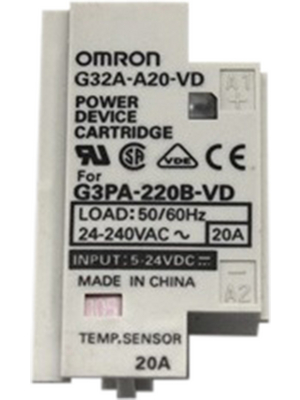 Omron Industrial Automation - G32A-A20-VD DC5-24 - Replacement Cartridge, 20 A, 19...264 VAC, G32A-A20-VD DC5-24, Omron Industrial Automation