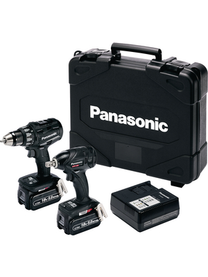 Panasonic Power Tools - EYC216LJ2G32 - Cordless driver and impact wrench kit 18 V  / 5 Ah Li-Ion, EYC216LJ2G32, Panasonic Power Tools
