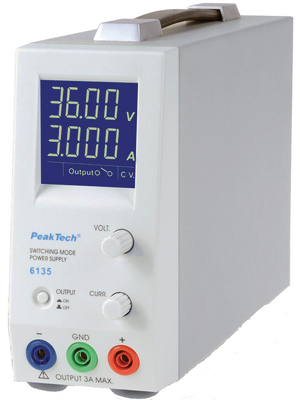PeakTech - PeakTech 6135 - Laboratory Power Supply 1 Ch. 1...36 VDC 3 A, PeakTech 6135, PeakTech