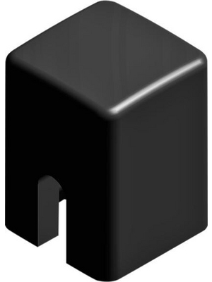 RND Components - RND 210-00225 - Cap black Square 4.0x4.0x5.5 mm, RND 210-00225, RND Components