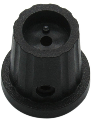 RND Components - RND 210-00291 - Instrument knob, black, 6.4 mm D Shaft, RND 210-00291, RND Components