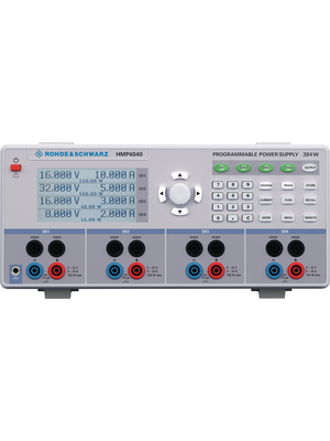 Rohde & Schwarz - HMP4040 - Laboratory Power Supply 4 Ch. 32 VDC 10 A / 32 VDC 10 A / 32 VDC 10 A / 32 VDC 10 A, Programmable, HMP4040, Rohde & Schwarz