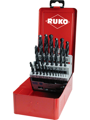Ruko - 205213 - HSS twist drill bit set, 25-part, 205213, Ruko