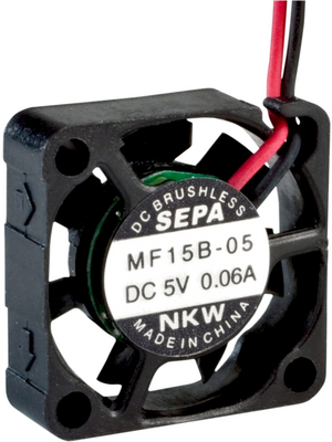 Sepa - MF15B05 - Axial fan 15 x 15 x 4.5 mm 0.72 m3/h 5.5 VDC, MF15B05, Sepa