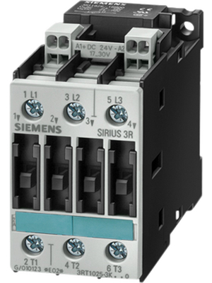 Siemens - 3RT10152JB41 - Power contactor 24 VAC 3 NO 1 make contact (NO) Screw Terminal, 3RT10152JB41, Siemens