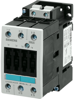 Siemens - 3RT10151HB41 - Power contactor 24 VAC 3 NO 1 make contact (NO) Screw Terminal, 3RT10151HB41, Siemens