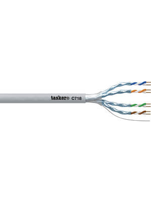 Tasker - C718 - LAN cable shielded   4 x 2, C718, Tasker