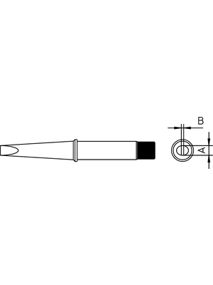 Weller - CT2E7 - Soldering tip Chisel shaped 7.0 mm, CT2E7, Weller
