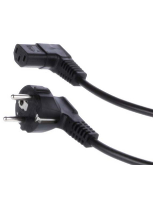 Lian Dung - LT-322 H05VV-F3*0,75BLK 2M - Mains cable Type F (CEE 7/3) IEC-320-C13 2.00 m, LT-322 H05VV-F3*0,75BLK 2M, Lian Dung