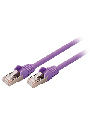 Valueline - VLCP85121U10 - Patch cable CAT5 SF/UTP 1.00 m purple, VLCP85121U10, Valueline