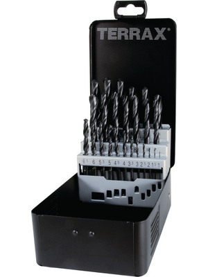 Terrax - 205 211 - Range of twist drills 25-piece, ? 1...13 mm, 205 211, Terrax