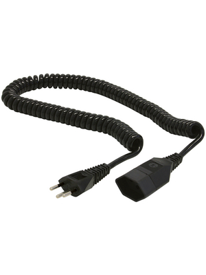 Steffen - 03 1198 - Spiral cable CH Type 12 CH Type 13 black, 03 1198, Steffen